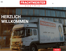 Tablet Screenshot of frachtmeister.at